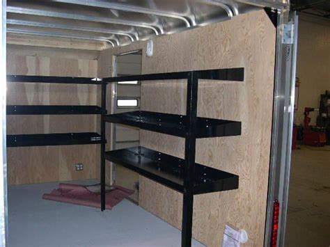 metal shelving unit for box trailers|trailer cargo shelving cabinets.